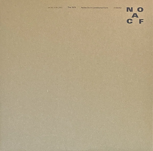 Notes On A Conditional Form (Clear 2LP)